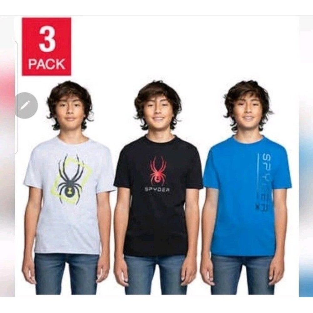 Spyder Youth 3-pack Tee new boy , Xs 5/6